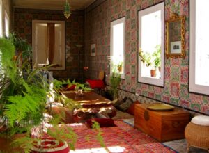 チュニジアのアラブ人家庭のインテリア