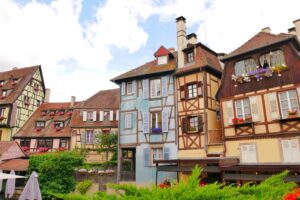 フランスのアルザス地方の町並み