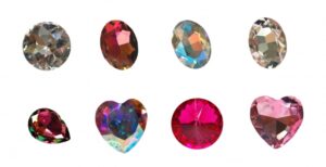 様々な形のラインストーン