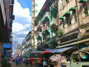 ヤンゴンの旧市街