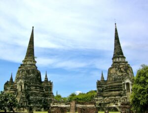 タイのアユタヤ遺跡