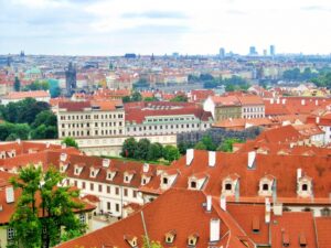 チェコのプラハの町並み