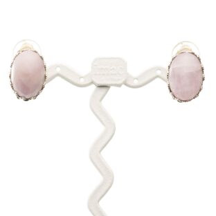 イヤリング クンツァイト 天然石 ピンク オーバル 149574