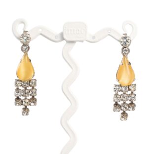 ピアス ラインストーン イエロー クリアカラー 124728