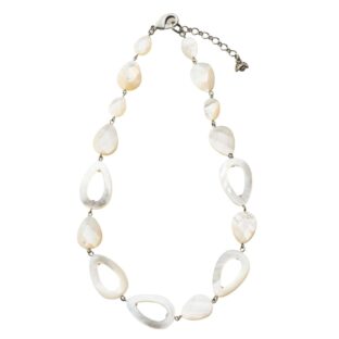 ネックレス 白蝶貝 ショート ホワイト ドロップシェイプ 142200