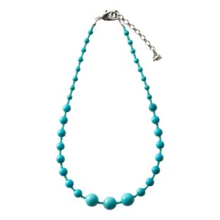 ネックレス ターコイズ 天然石 ラウンド ショート 147304