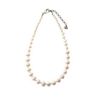 ネックレス 淡水パール ショート ホワイト 150802