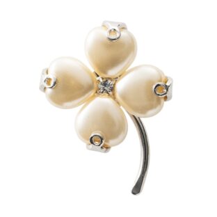 バッジ パール クローバー ホワイト 144421