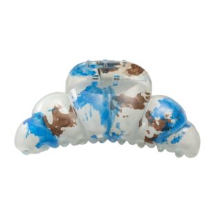 ヘアクリップ ローズ ラインストーン ホワイト ブルー ブラウン Sサイズ 150893