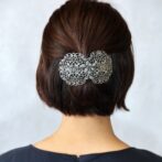 バレッタ レースメタル シルバー 葉 143767 | 主役になれる